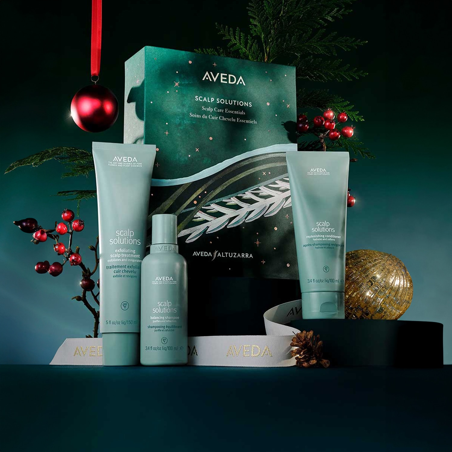 AVEDA SCALP SOLUTIONS EXFOLIATING ESSENTIALS(RUTINA PARA CUIDADO DE CUERO CABELLUDO)